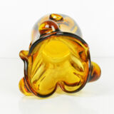 1960s modern hand-formed vase, so-called rwaniec Huta Szkła Hortensja, Poland