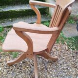 Fauteuil de bureau en bois ancien