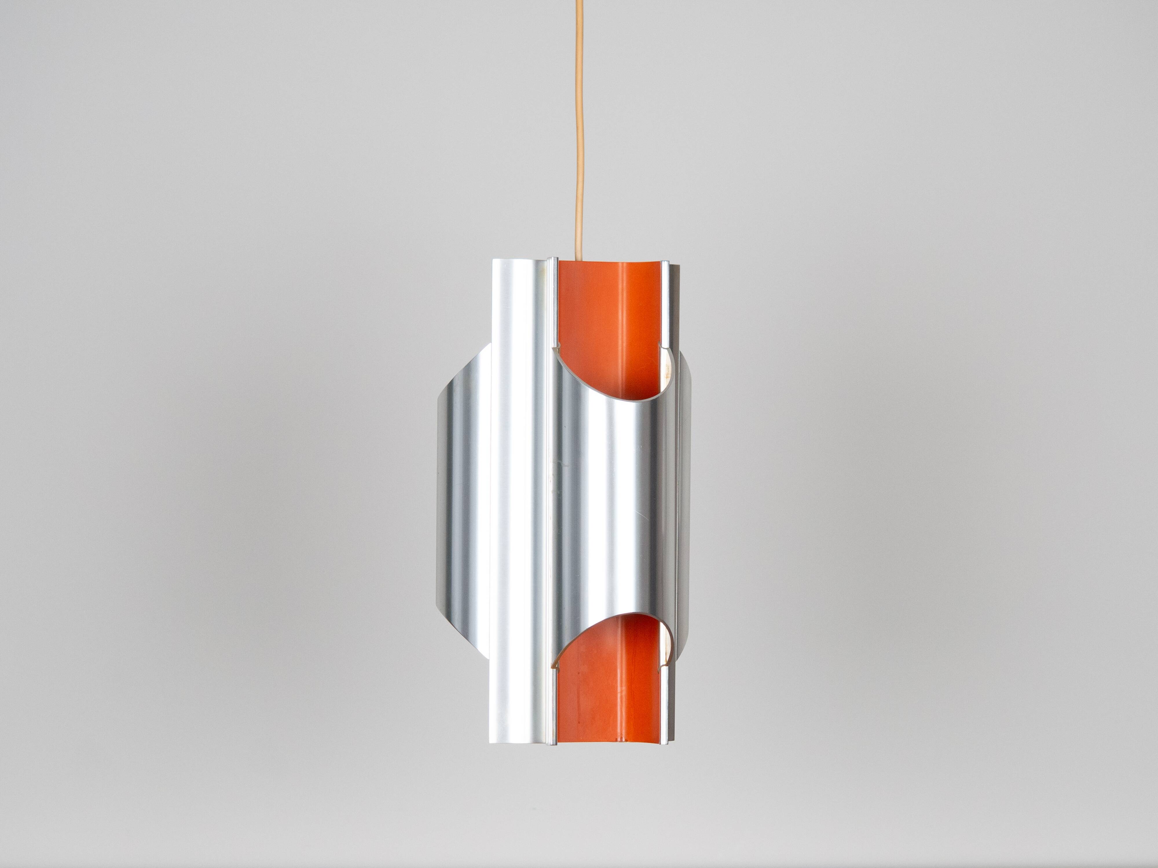 Lampe suspendue vintage danoise Pantre par Bent Karlby, Lyfa, années 1970