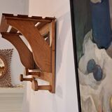 Vintage 1950s wall coat rack