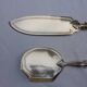 2 dessert serving cutlery art deco silver filled and silver metal