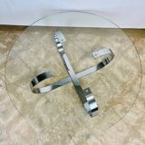 Glass coffee table