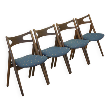 Set of four oak chairs, Danish design, 1960s, designer: Hans J. Wegner