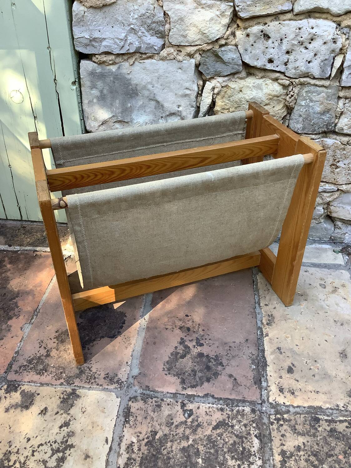 Scandinavian minimalist magazine rack