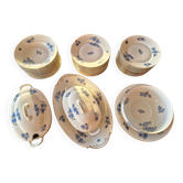 Art Deco porcelain dinner service, Legrand Limoges, 41 pieces.