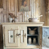 Ancien meuble glacière en bois