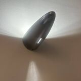 Pair of vintage wall lights, cast aluminum, France, 1980