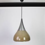 Large opaline glass pendant by Braun, Limburg, Germany, 1970s.
