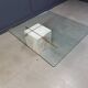 Travertine and brass coffee table by Artedi, 1980s