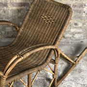 Rocking chair in rattan and wicker very 1900s