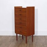 Vintage Scandinavian teak chest of drawers 1960