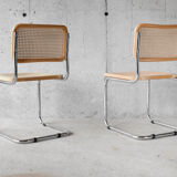 Pair of cesca chairs B32 by Marcel Breuer
