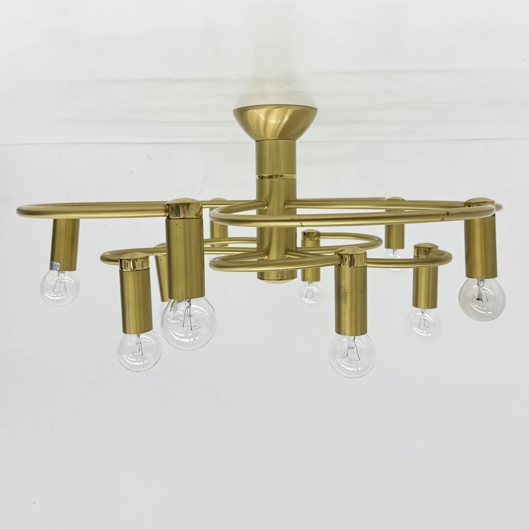 Vintage Hufnagel Leuchten ceiling light, 1970s