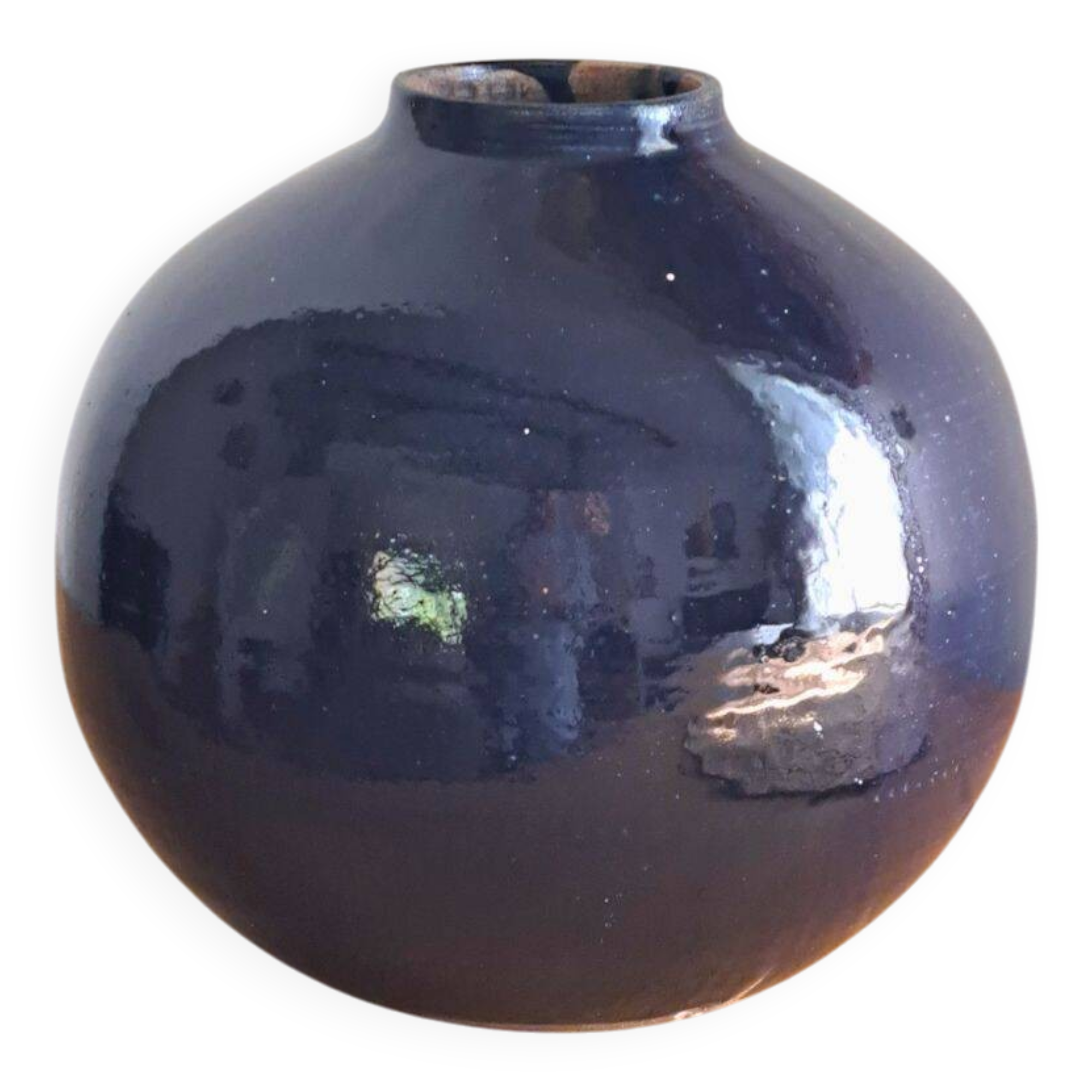 Pied de lampe céramique bleu