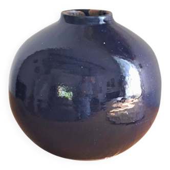 Blue ceramic lamp base