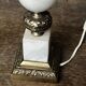 Vintage Alabaster and Brass Lamp Base H 30 cm