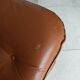 Vintage Lounge Chair & Ottoman "Origlia" – Tawny Leather & Pirelli Straps