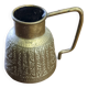 Little oriental pitcher in engraved brass, handcrafted. rare, 19th century period.