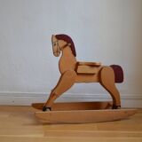 Wooden rocking horse