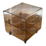 Smoked Plexiglas coffee table