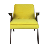 Vintage Yellow Armchair by Józef Chierowski, 1970s