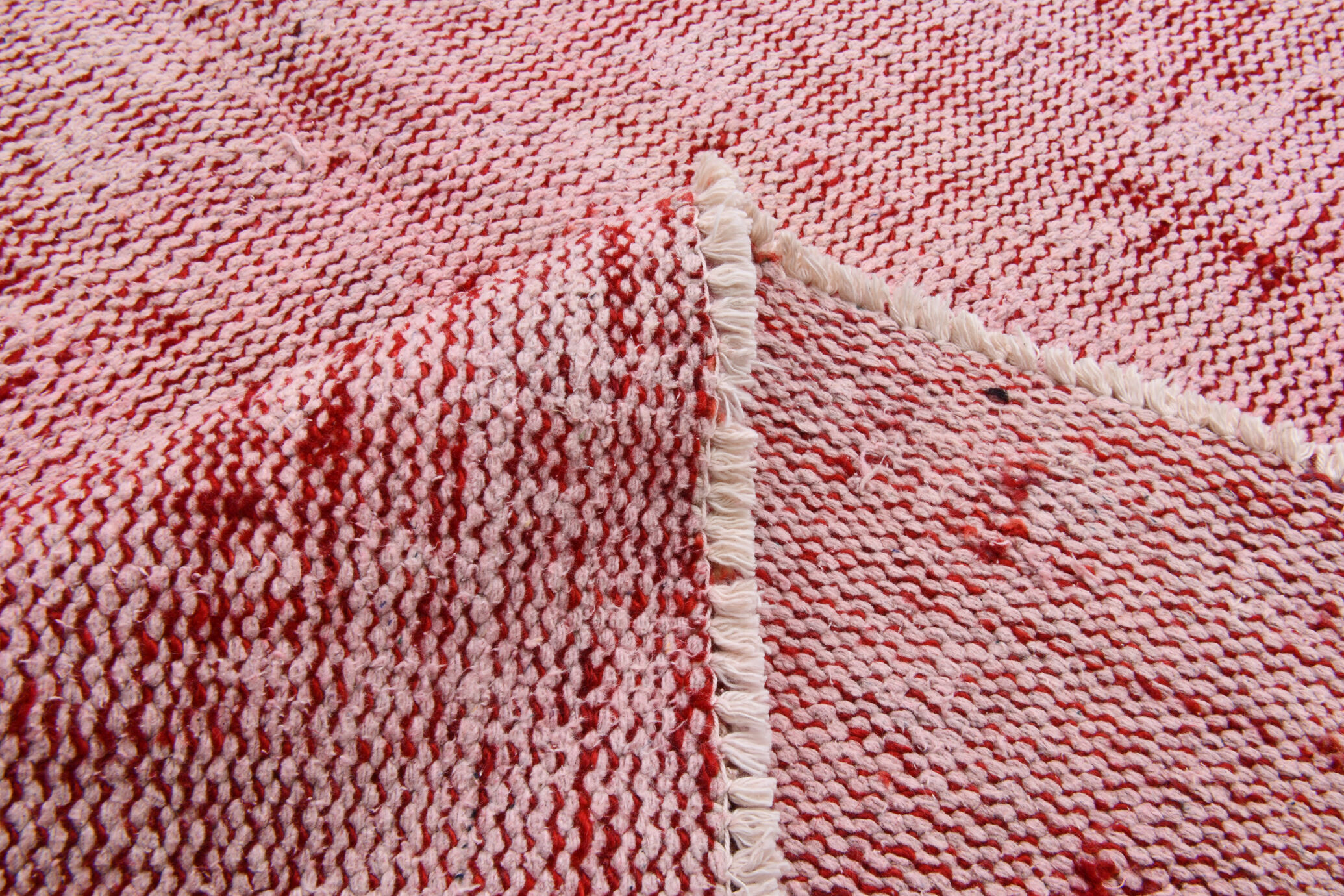 Pale red modern vintage rug