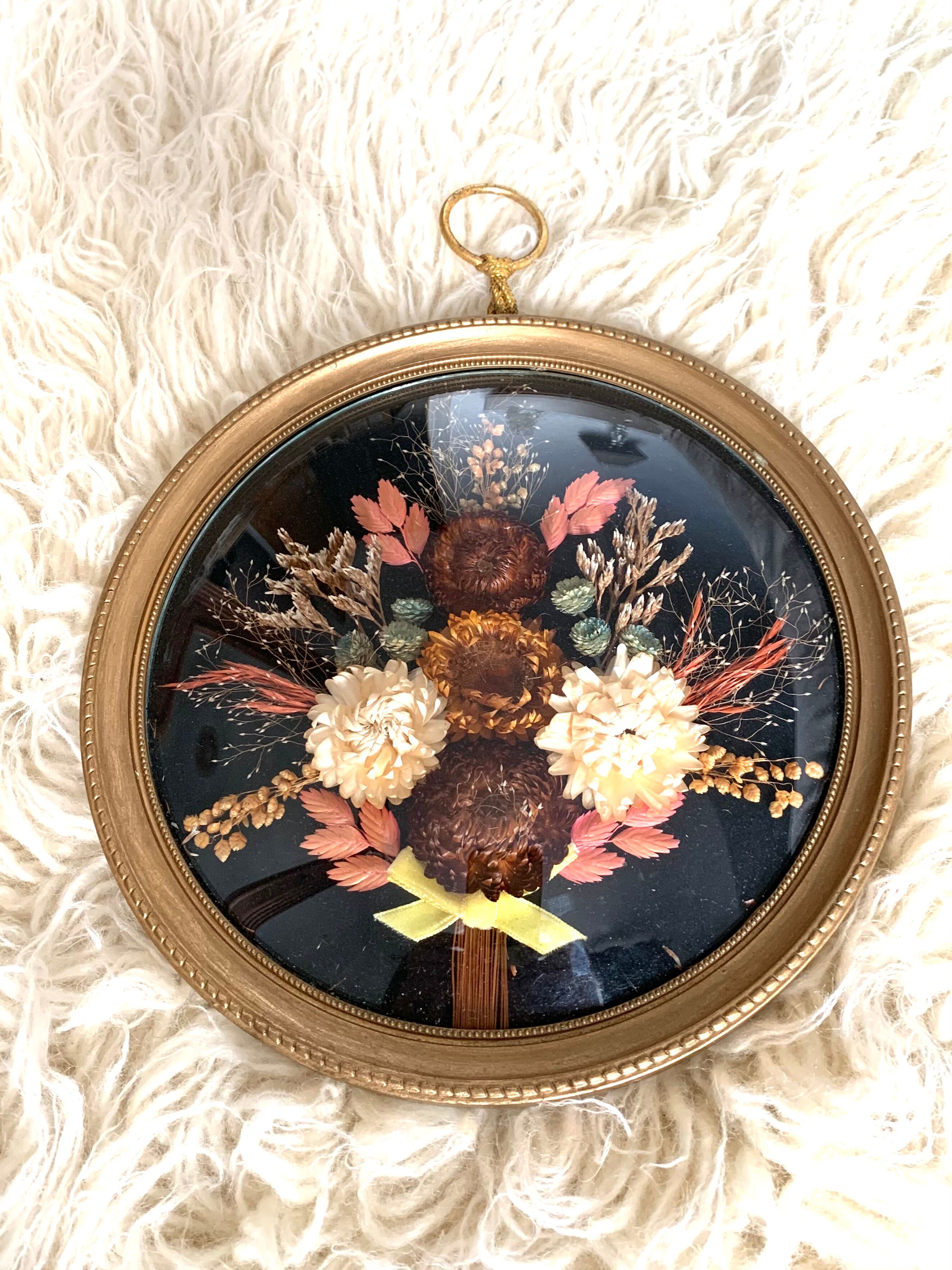 Frame dried flowers
