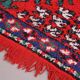 Red Vintage Moroccan Rug 167 x 190 cm - Berber Wool Rug - Handmade Rug Boho