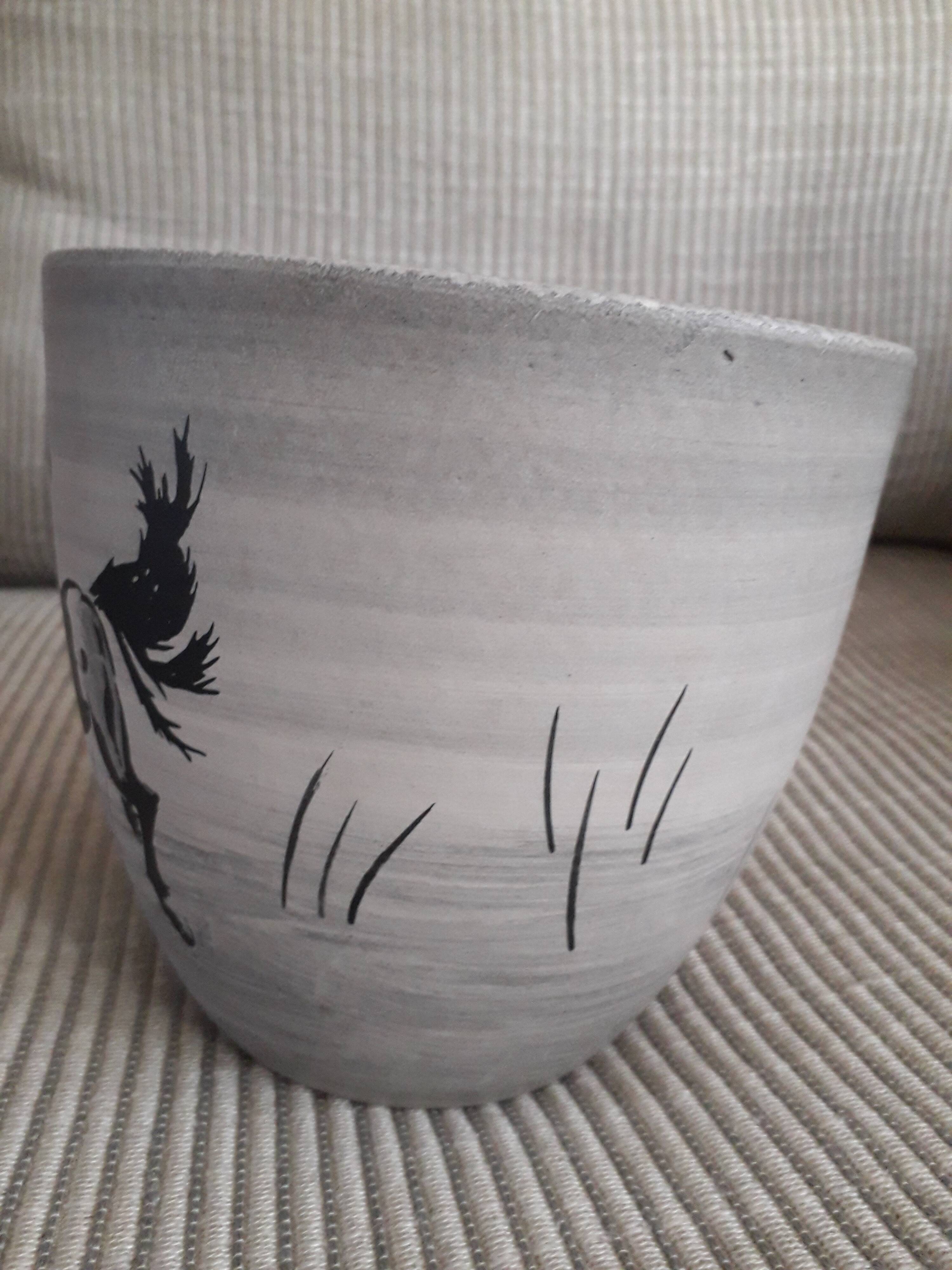 Vintage ceramic signed Millet Sèvres