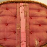 Old padded interior wicker box.