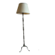 Patinated brass floor lamp — Louis XV style
