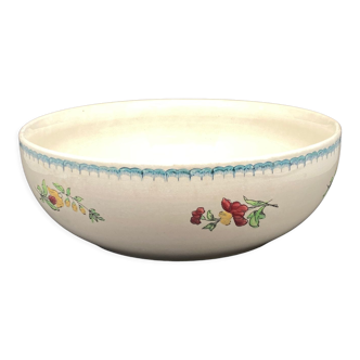 Terre de Fer Salad Bowl floral motif St Amand