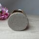 Old candle holder lantern in pyrite sandstone, decorative lantern
