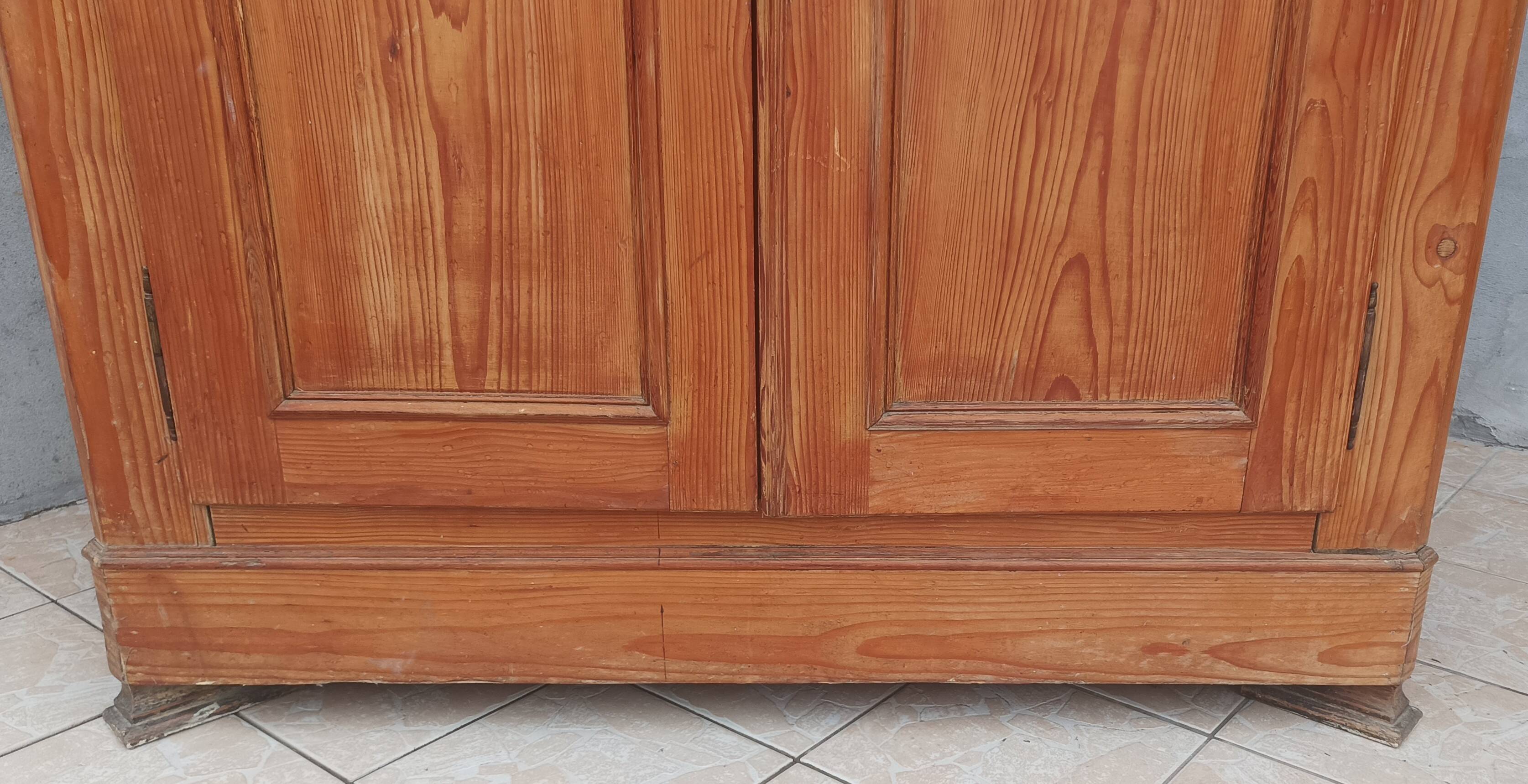 19th century larch mountain chalet wardrobe