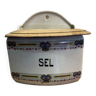 Ancienne boîte à sel française en céramique