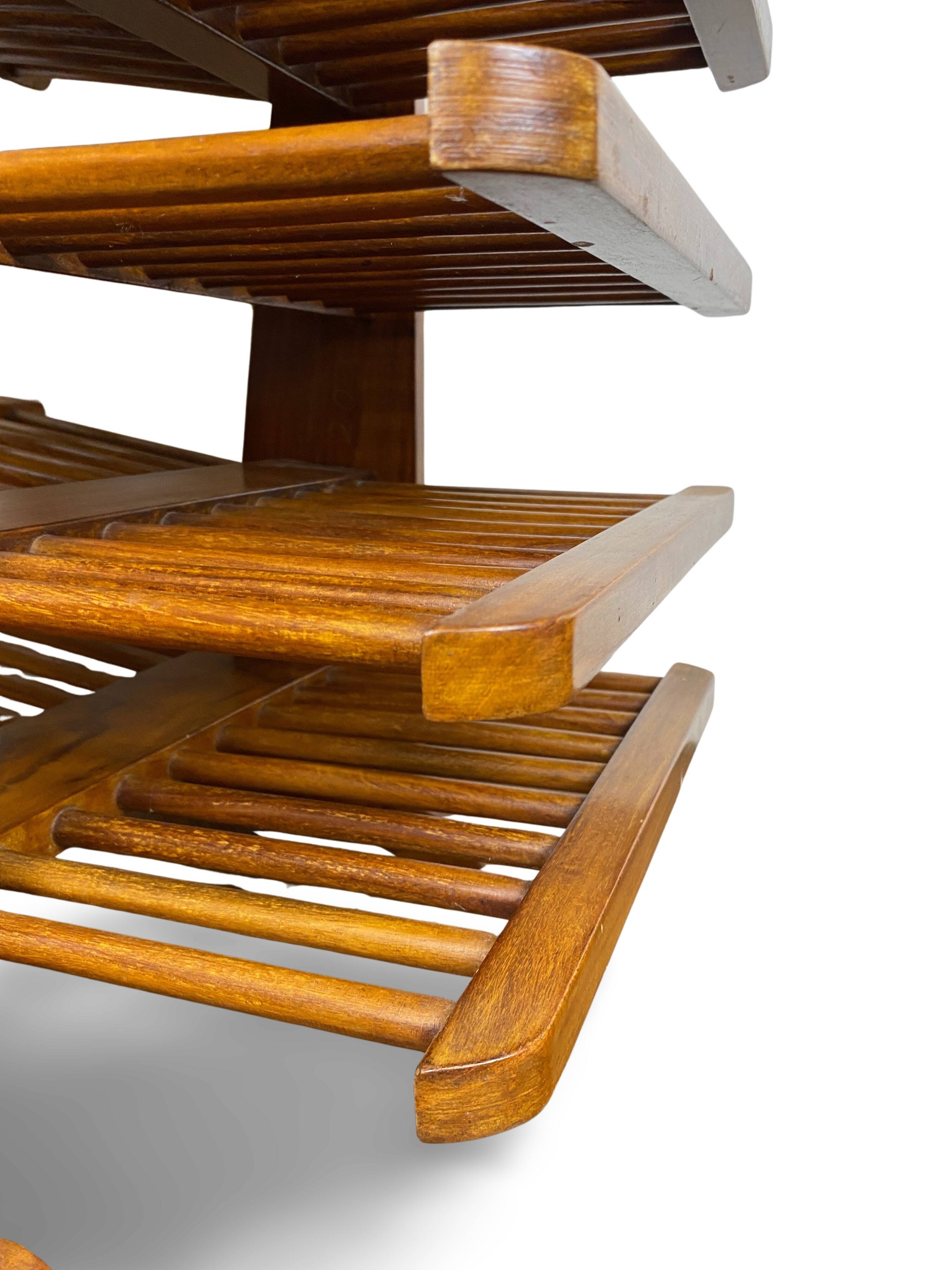 Wooden magazine rack, Circa 1950