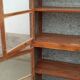 Old glass cabinet in wood and metal