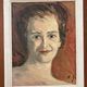 Tableau - Portrait of a woman with short hair - vintage