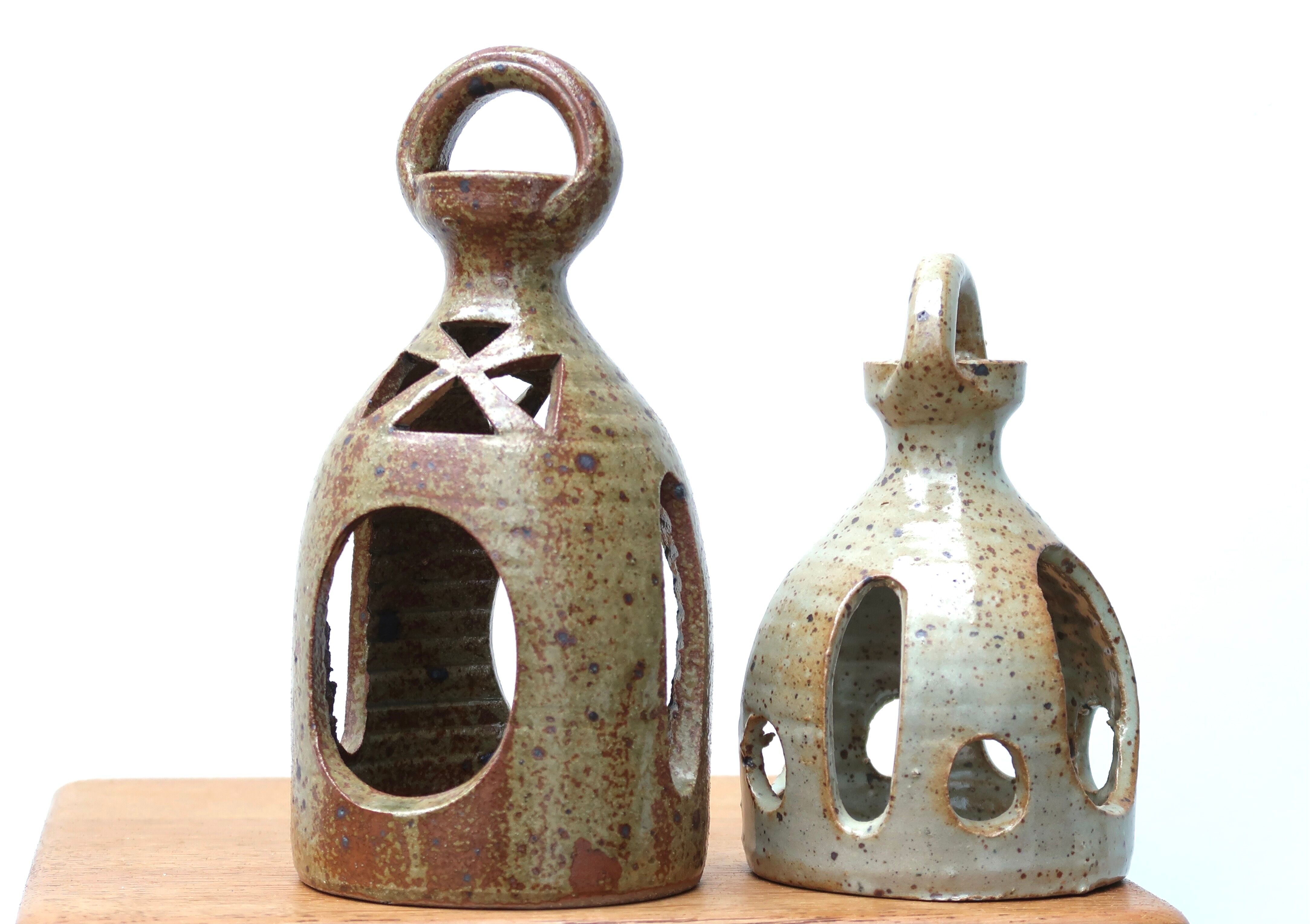 Sandstone candlestick lantern, 60s