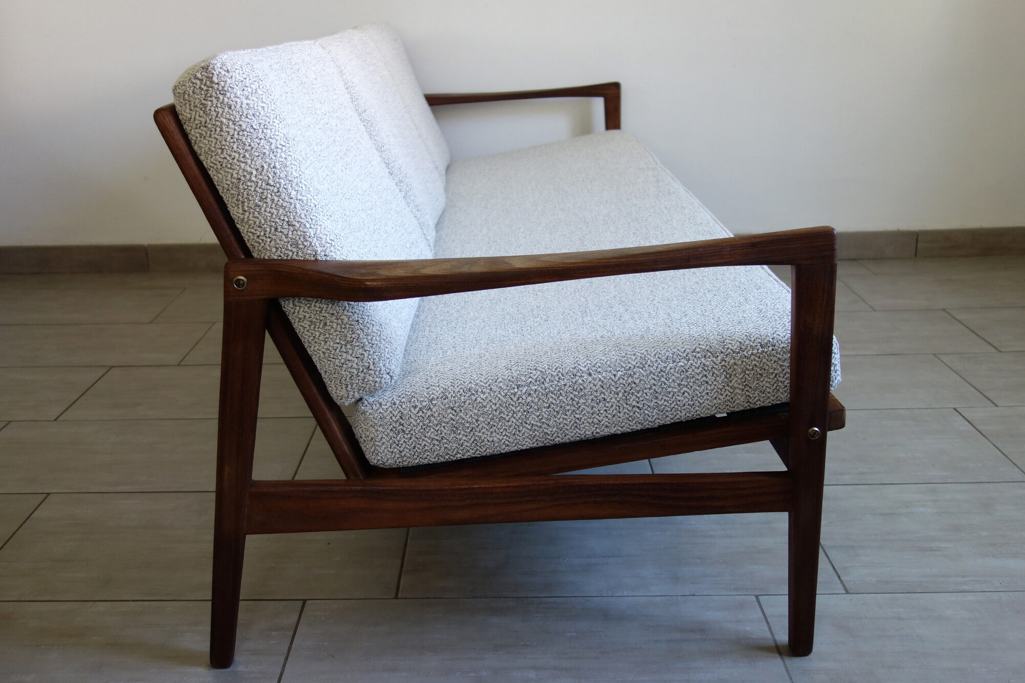 Bench and 2 Scandinavian armchairs 60s