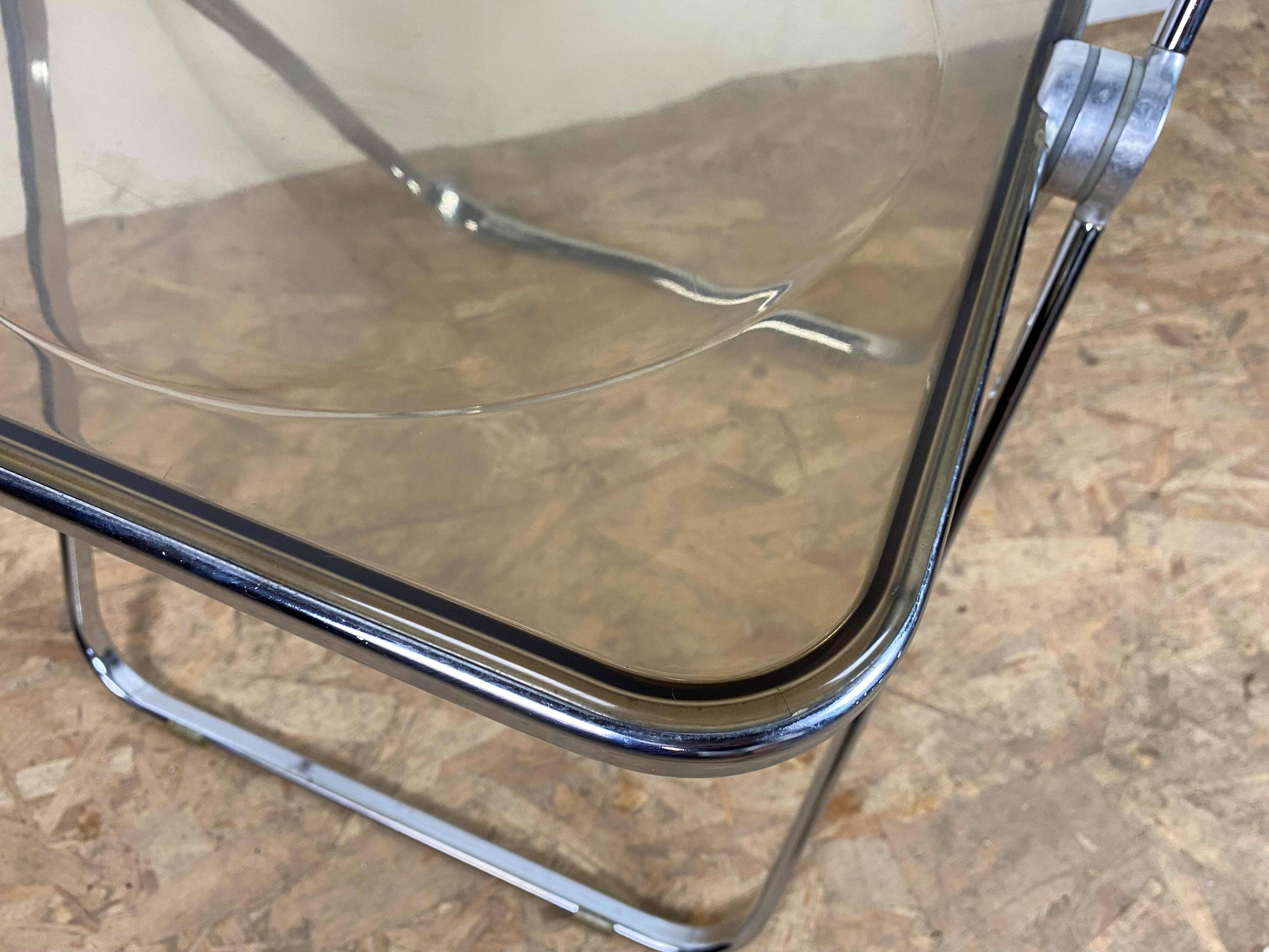 A folding chair model Plia by Giancarlo Piretti for Castelli vintage year 70