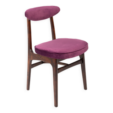 Chair by Rajmund Halas in purple velvet from the 20th century, 1960s.