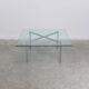 Glass 'Barcelona' coffee table by Mies Van Der Rohe for Knoll, 1929
