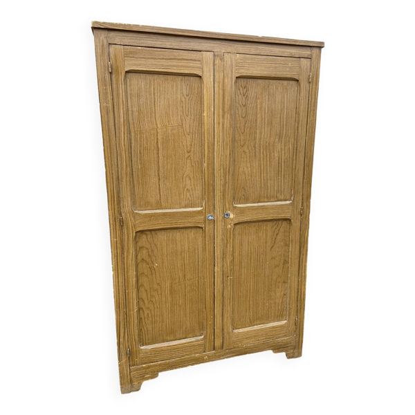 Armoire Parisienne Placard vestiaire atelier bois Mid-century vintage scandinave 1950