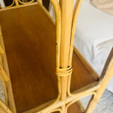 Rattan bookcase
