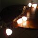 "Paulmann" 1m40 design hanging 6 lights anodized aluminium - 70s