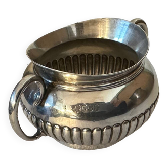 Solid silver sugar bowl - origin Great Britain around 1900