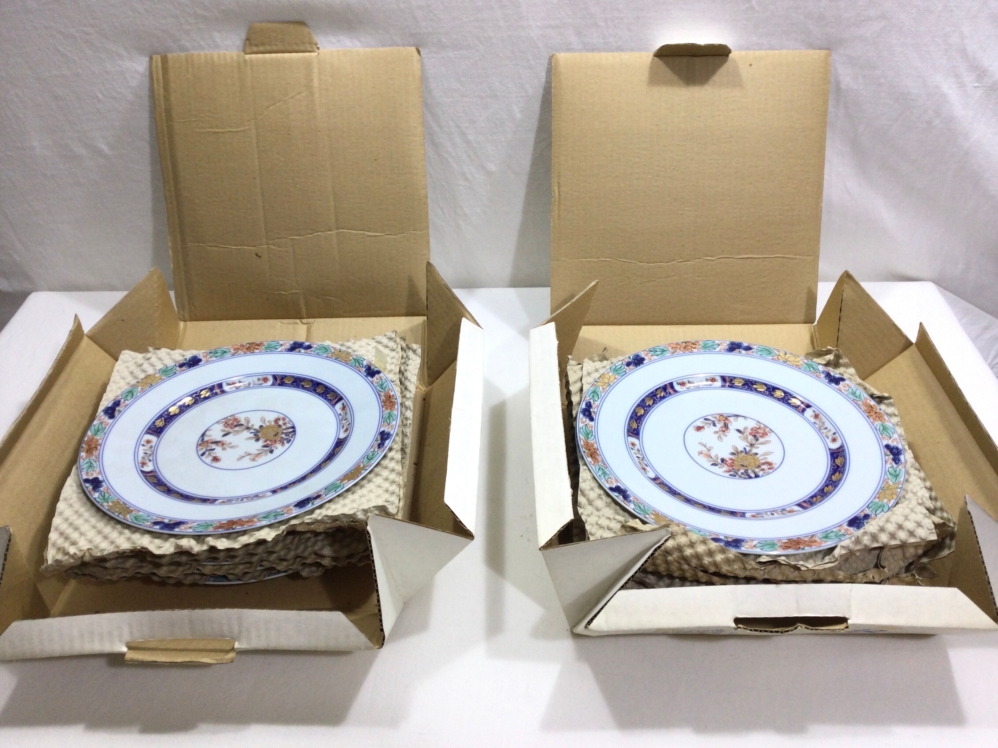 Raynaud & cie - service of 12 flat plates "koutani" in limoges