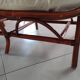 Sofa armchairs and coffee table in vintage rattan of six pieces