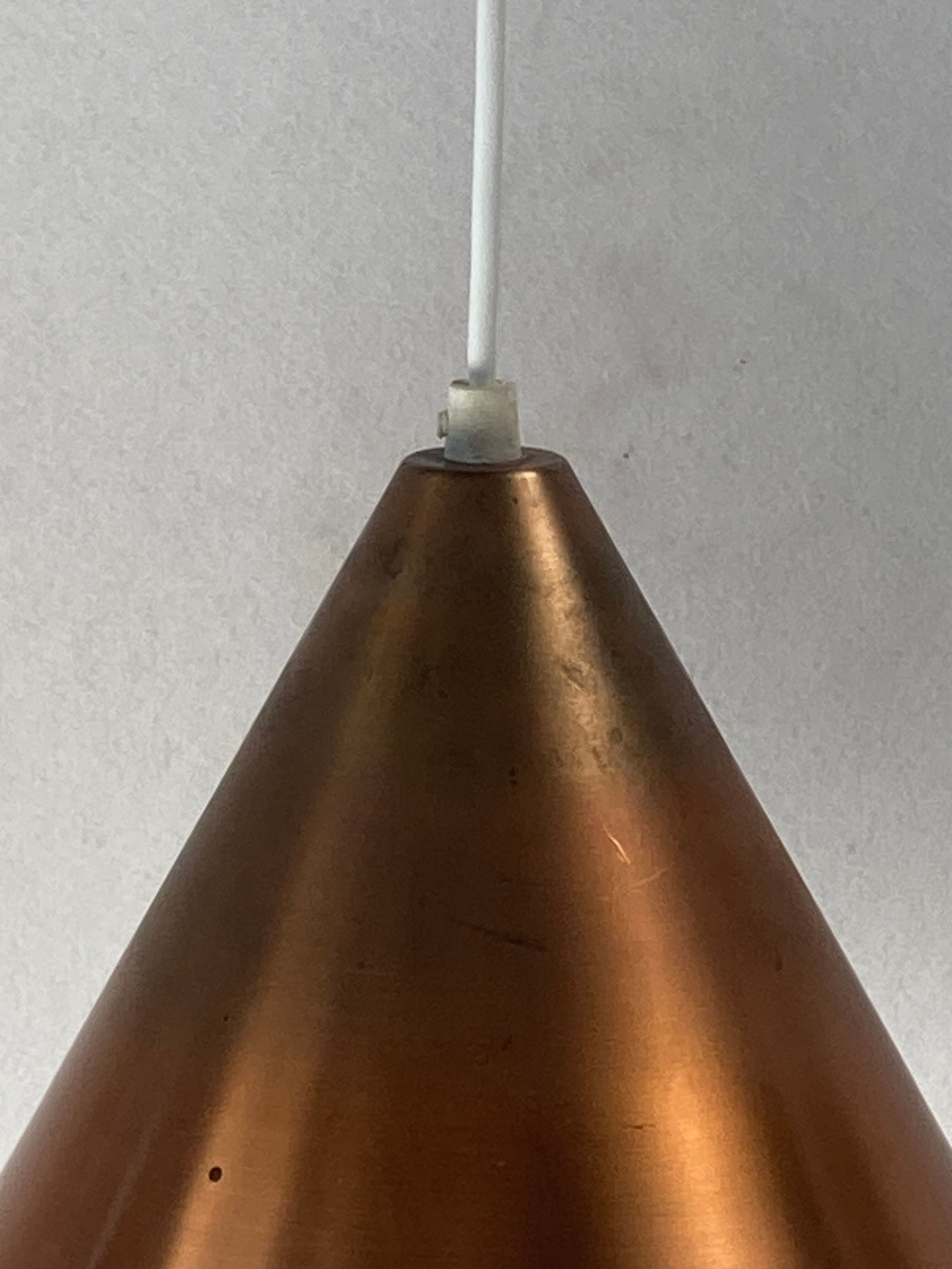 Perforated copper hanging pendant, Nordisk Solar, Denmark